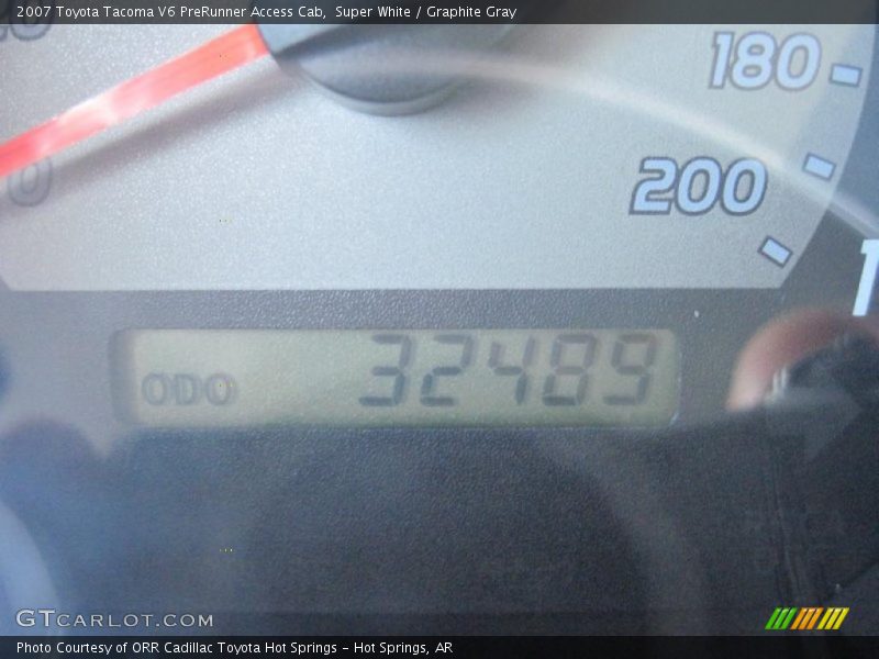 Super White / Graphite Gray 2007 Toyota Tacoma V6 PreRunner Access Cab