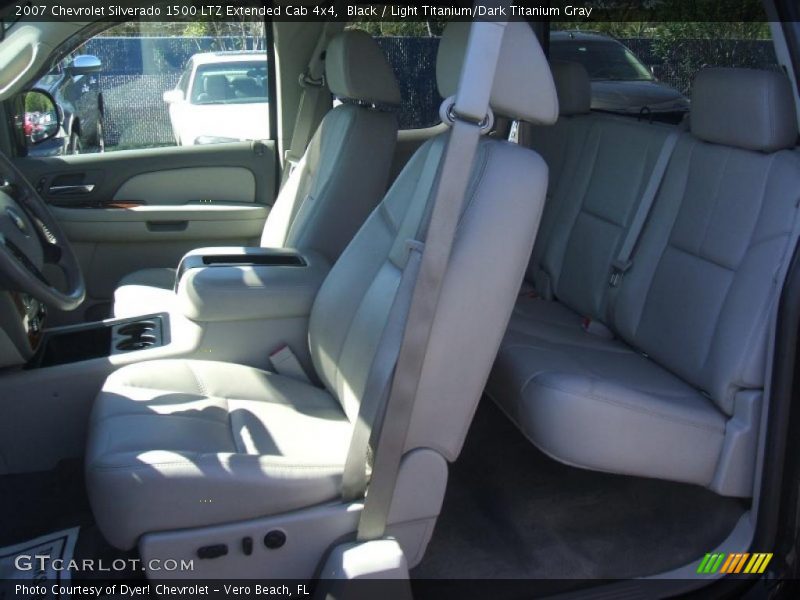 Black / Light Titanium/Dark Titanium Gray 2007 Chevrolet Silverado 1500 LTZ Extended Cab 4x4