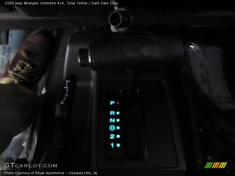 Solar Yellow / Dark Slate Gray 2004 Jeep Wrangler Unlimited 4x4