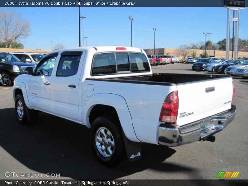 Super White / Graphite Gray 2008 Toyota Tacoma V6 Double Cab 4x4