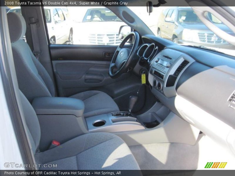 Super White / Graphite Gray 2008 Toyota Tacoma V6 Double Cab 4x4