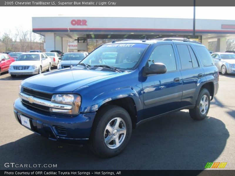 Superior Blue Metallic / Light Gray 2005 Chevrolet TrailBlazer LS
