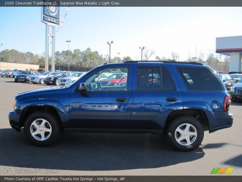 Superior Blue Metallic / Light Gray 2005 Chevrolet TrailBlazer LS