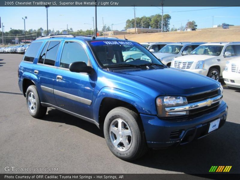Superior Blue Metallic / Light Gray 2005 Chevrolet TrailBlazer LS