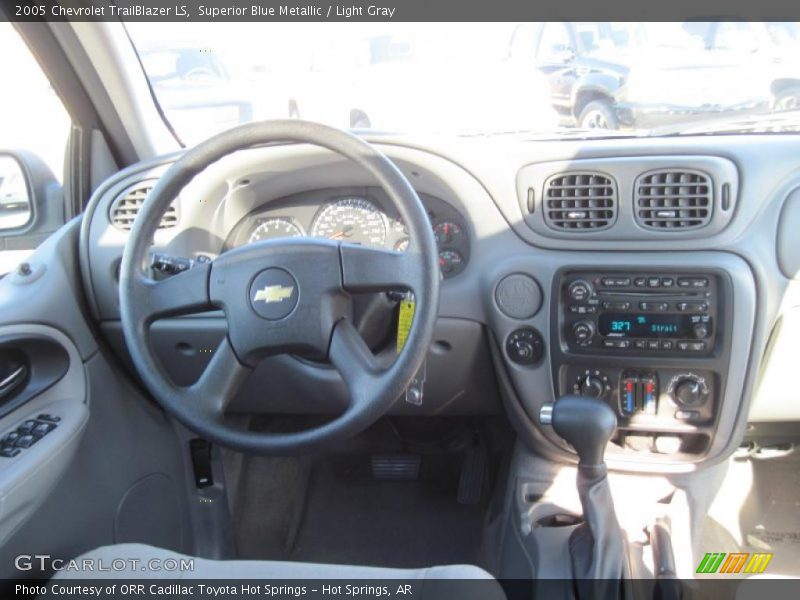 Superior Blue Metallic / Light Gray 2005 Chevrolet TrailBlazer LS