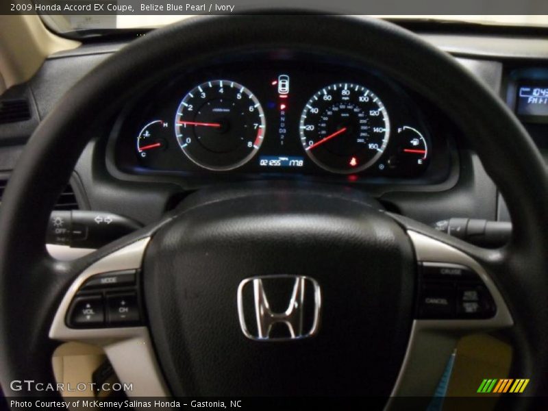 Belize Blue Pearl / Ivory 2009 Honda Accord EX Coupe
