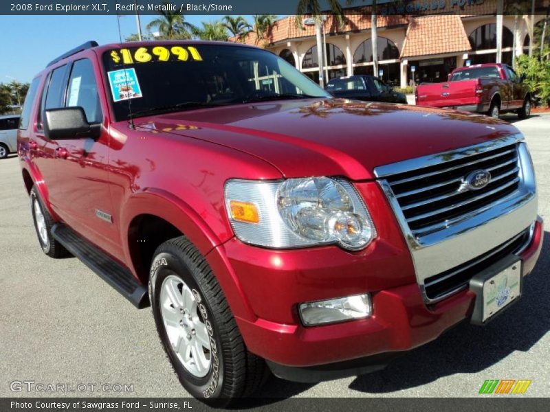 Redfire Metallic / Black/Stone 2008 Ford Explorer XLT