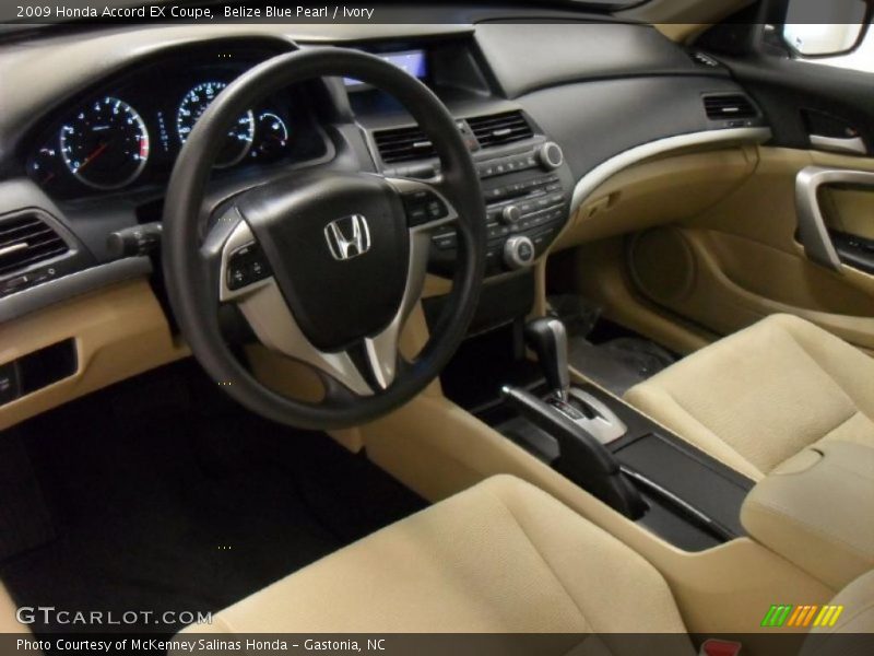 Ivory Interior - 2009 Accord EX Coupe 