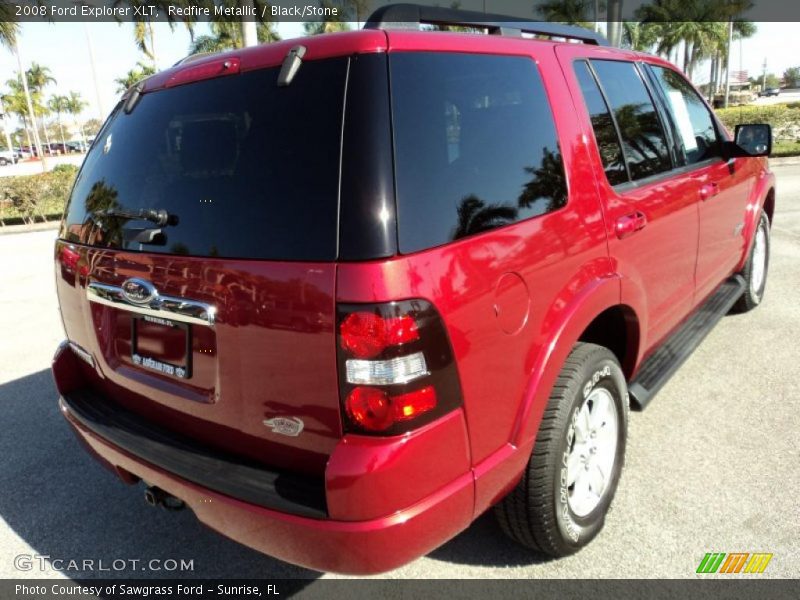 Redfire Metallic / Black/Stone 2008 Ford Explorer XLT