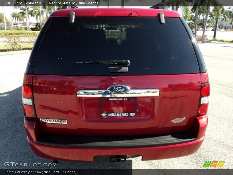 Redfire Metallic / Black/Stone 2008 Ford Explorer XLT