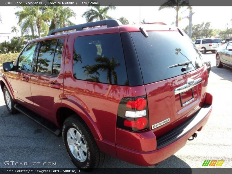 Redfire Metallic / Black/Stone 2008 Ford Explorer XLT