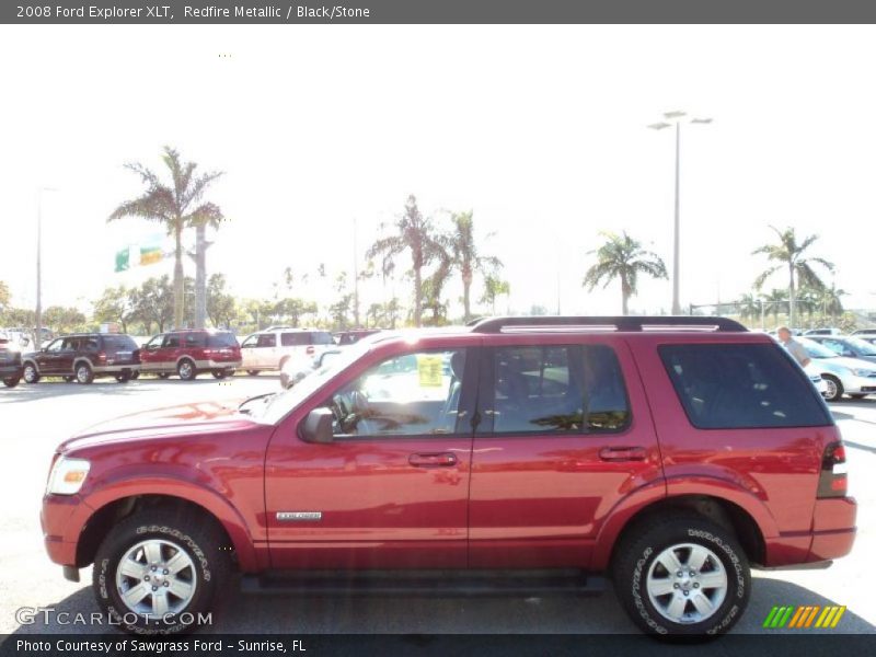 Redfire Metallic / Black/Stone 2008 Ford Explorer XLT