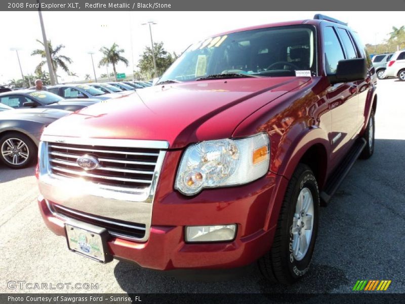 Redfire Metallic / Black/Stone 2008 Ford Explorer XLT