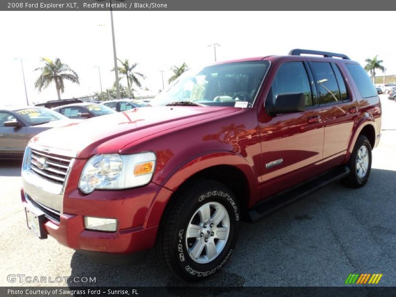 Redfire Metallic / Black/Stone 2008 Ford Explorer XLT