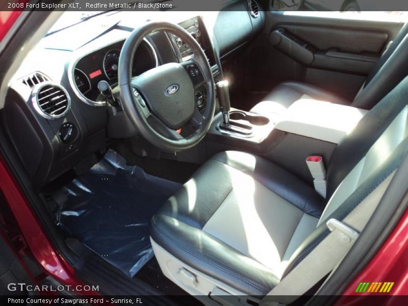 Redfire Metallic / Black/Stone 2008 Ford Explorer XLT