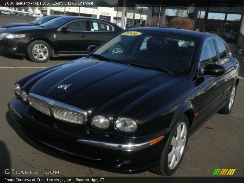 Ebony Black / Charcoal 2006 Jaguar X-Type 3.0