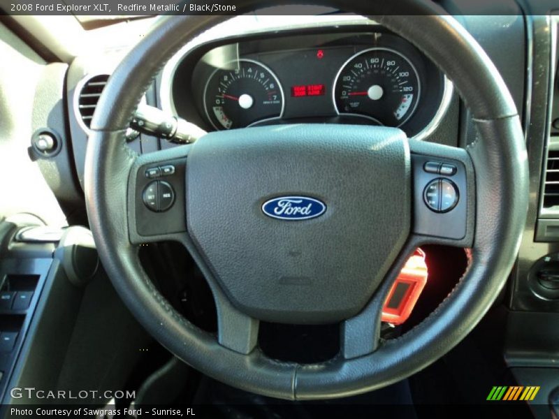 Redfire Metallic / Black/Stone 2008 Ford Explorer XLT