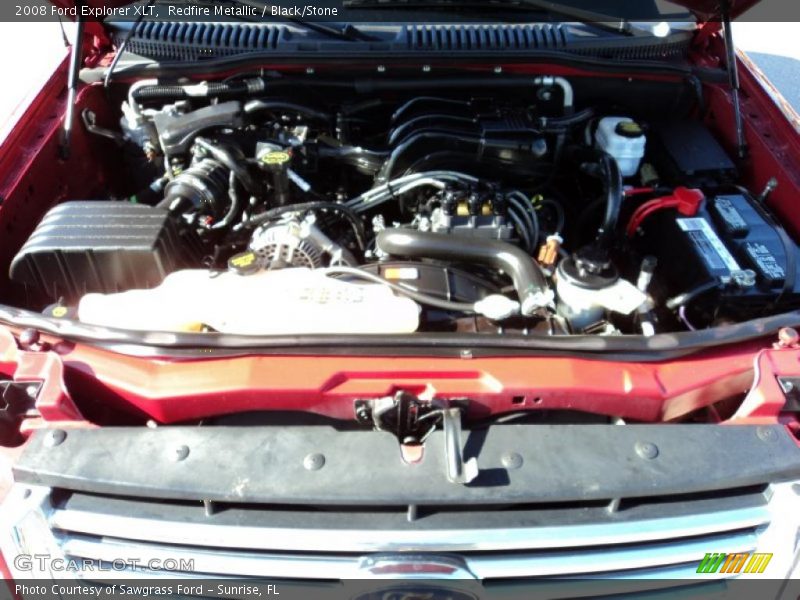 Redfire Metallic / Black/Stone 2008 Ford Explorer XLT