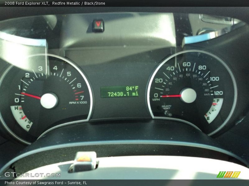 Redfire Metallic / Black/Stone 2008 Ford Explorer XLT