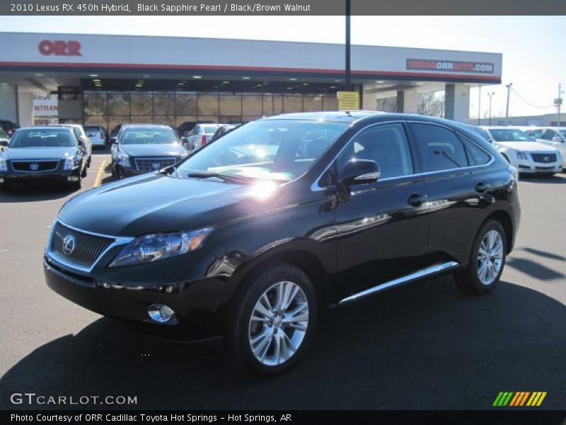 Black Sapphire Pearl / Black/Brown Walnut 2010 Lexus RX 450h Hybrid