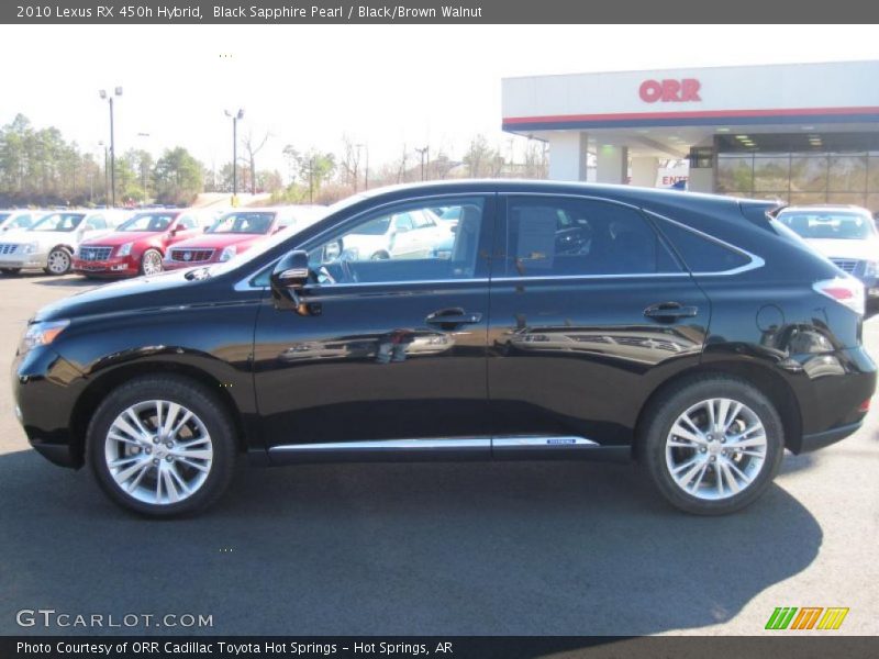 Black Sapphire Pearl / Black/Brown Walnut 2010 Lexus RX 450h Hybrid