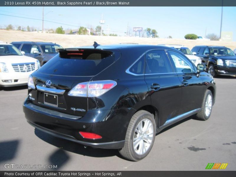 Black Sapphire Pearl / Black/Brown Walnut 2010 Lexus RX 450h Hybrid