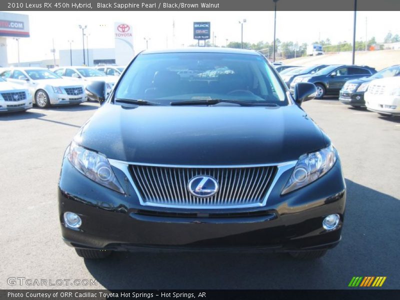 Black Sapphire Pearl / Black/Brown Walnut 2010 Lexus RX 450h Hybrid