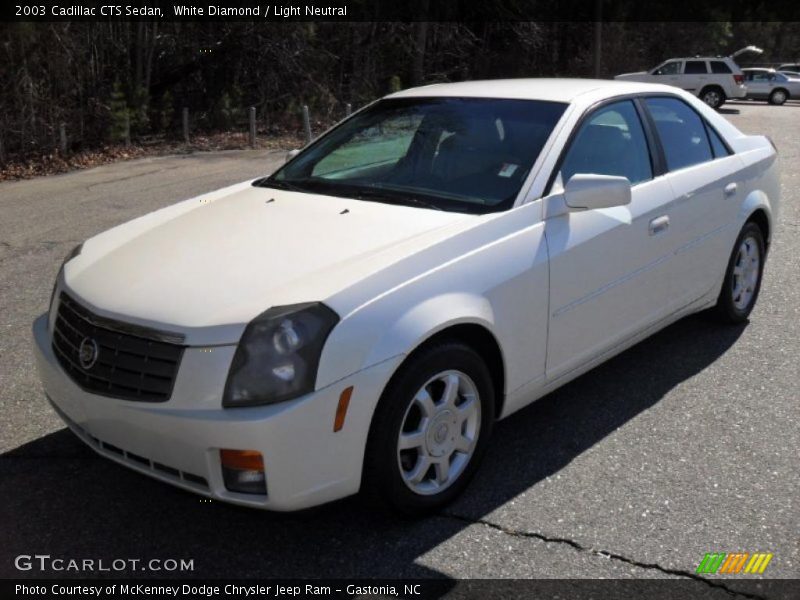 White Diamond / Light Neutral 2003 Cadillac CTS Sedan