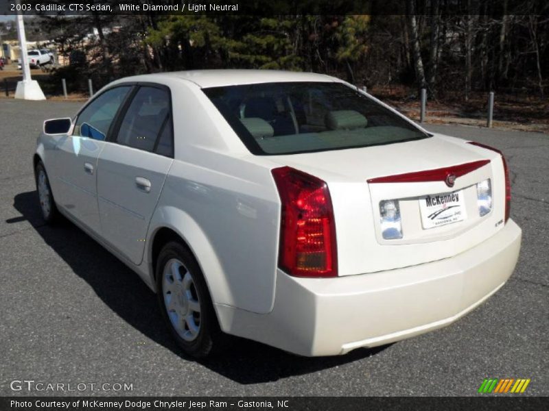 White Diamond / Light Neutral 2003 Cadillac CTS Sedan