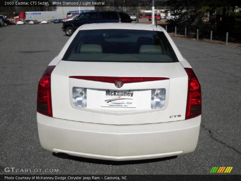 White Diamond / Light Neutral 2003 Cadillac CTS Sedan