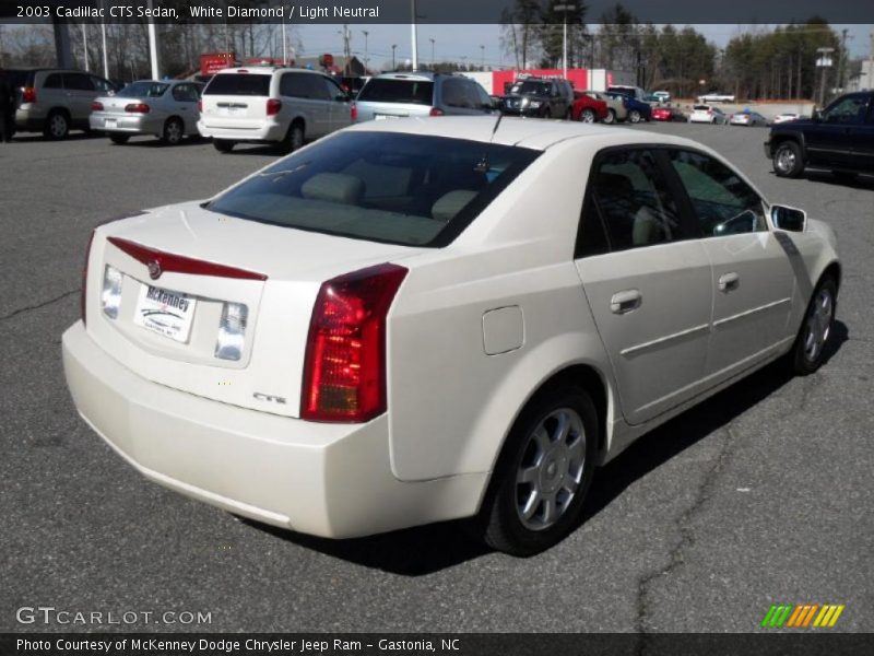 White Diamond / Light Neutral 2003 Cadillac CTS Sedan