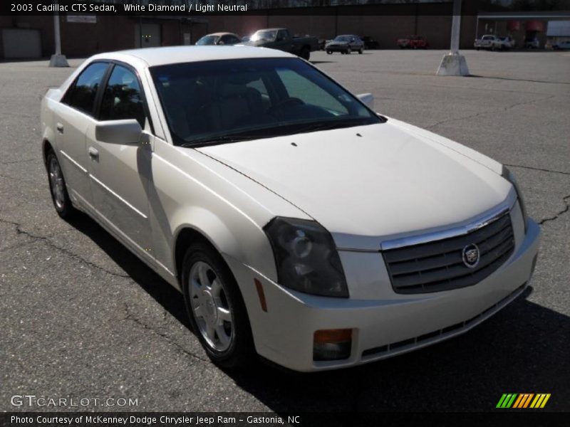 White Diamond / Light Neutral 2003 Cadillac CTS Sedan