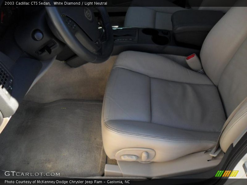 White Diamond / Light Neutral 2003 Cadillac CTS Sedan