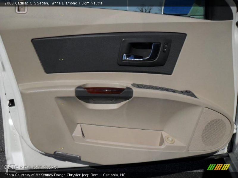 White Diamond / Light Neutral 2003 Cadillac CTS Sedan