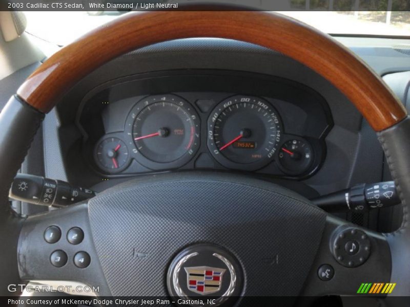 White Diamond / Light Neutral 2003 Cadillac CTS Sedan