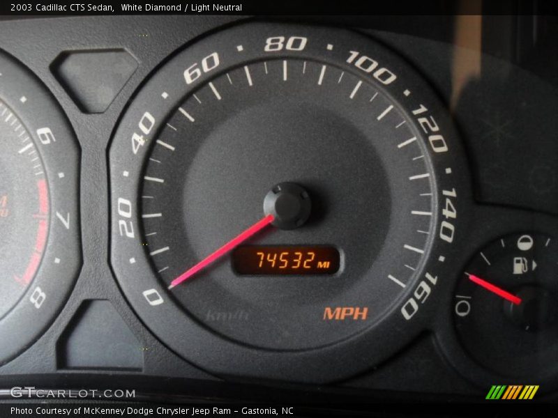 White Diamond / Light Neutral 2003 Cadillac CTS Sedan