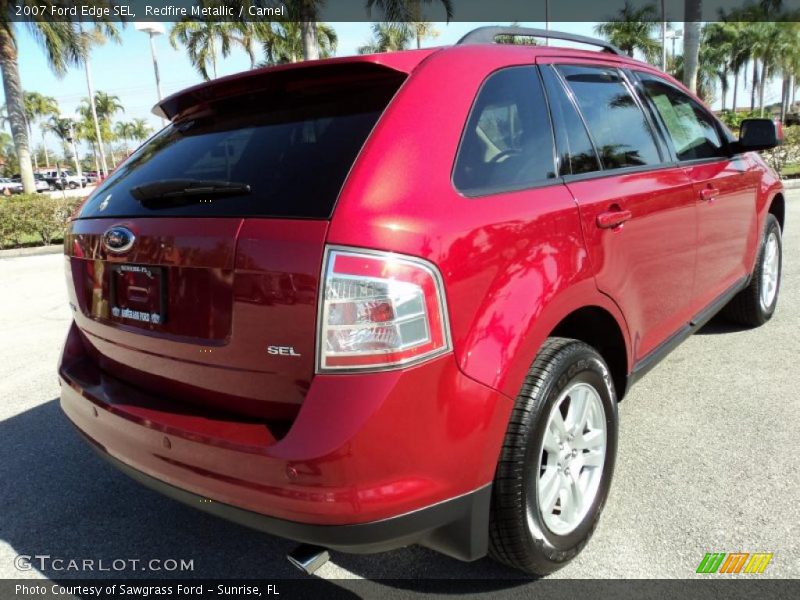 Redfire Metallic / Camel 2007 Ford Edge SEL