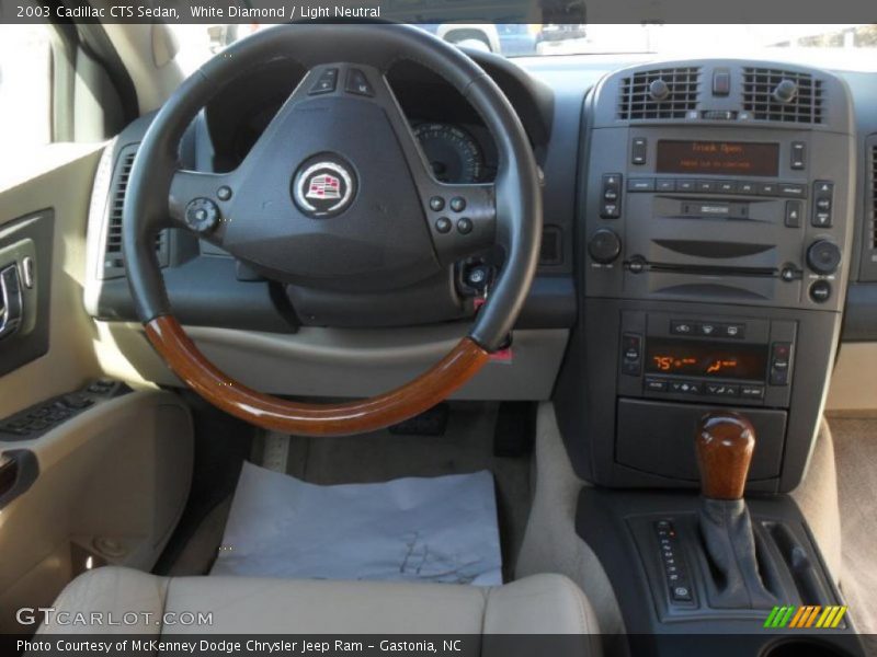 White Diamond / Light Neutral 2003 Cadillac CTS Sedan