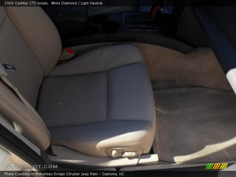 White Diamond / Light Neutral 2003 Cadillac CTS Sedan