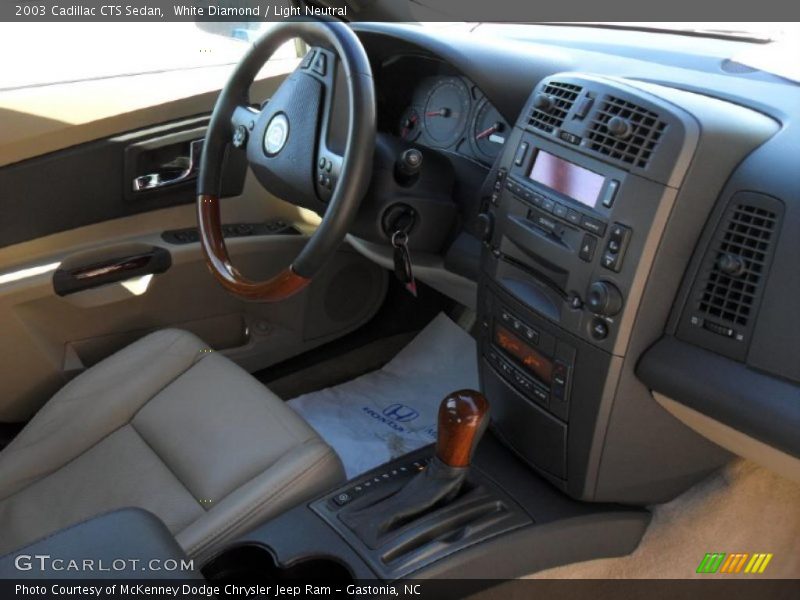 White Diamond / Light Neutral 2003 Cadillac CTS Sedan