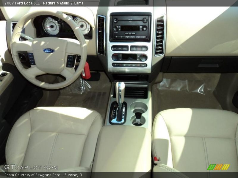 Redfire Metallic / Camel 2007 Ford Edge SEL
