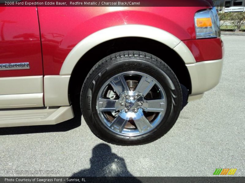 Redfire Metallic / Charcoal Black/Camel 2008 Ford Expedition Eddie Bauer