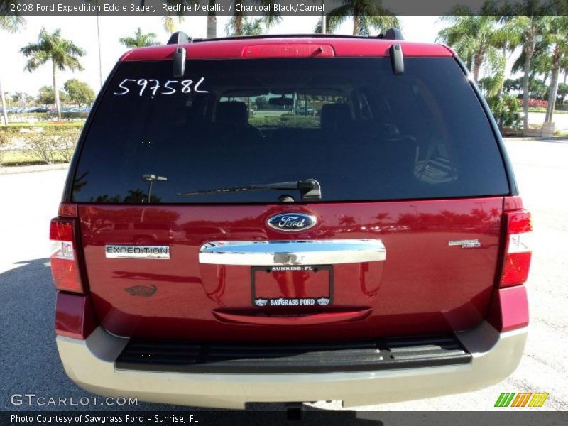 Redfire Metallic / Charcoal Black/Camel 2008 Ford Expedition Eddie Bauer