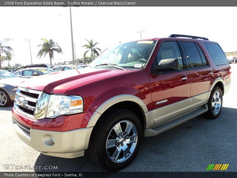 Redfire Metallic / Charcoal Black/Camel 2008 Ford Expedition Eddie Bauer