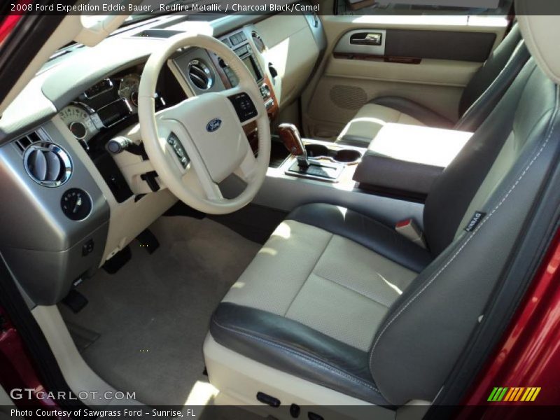 Redfire Metallic / Charcoal Black/Camel 2008 Ford Expedition Eddie Bauer