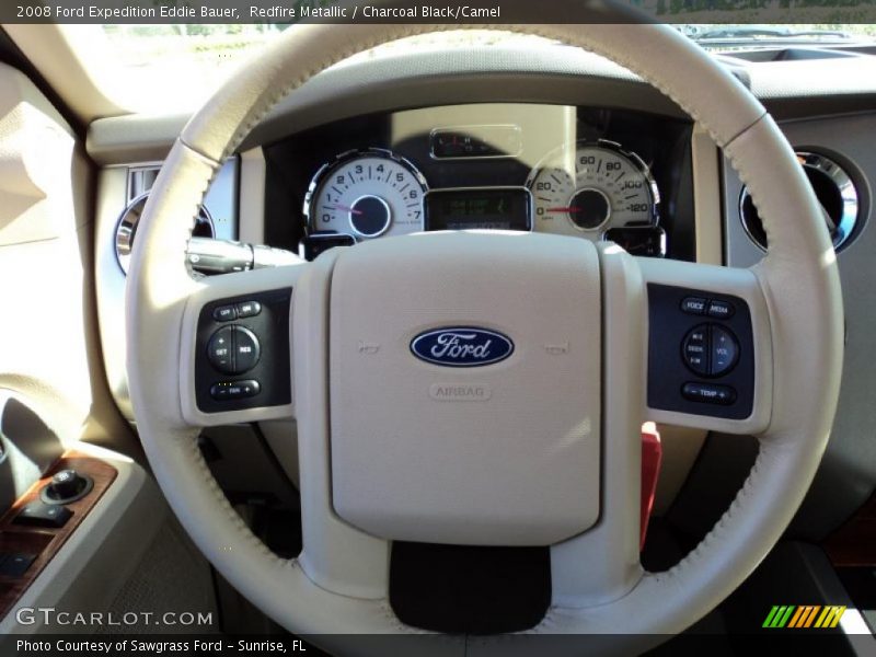 Redfire Metallic / Charcoal Black/Camel 2008 Ford Expedition Eddie Bauer