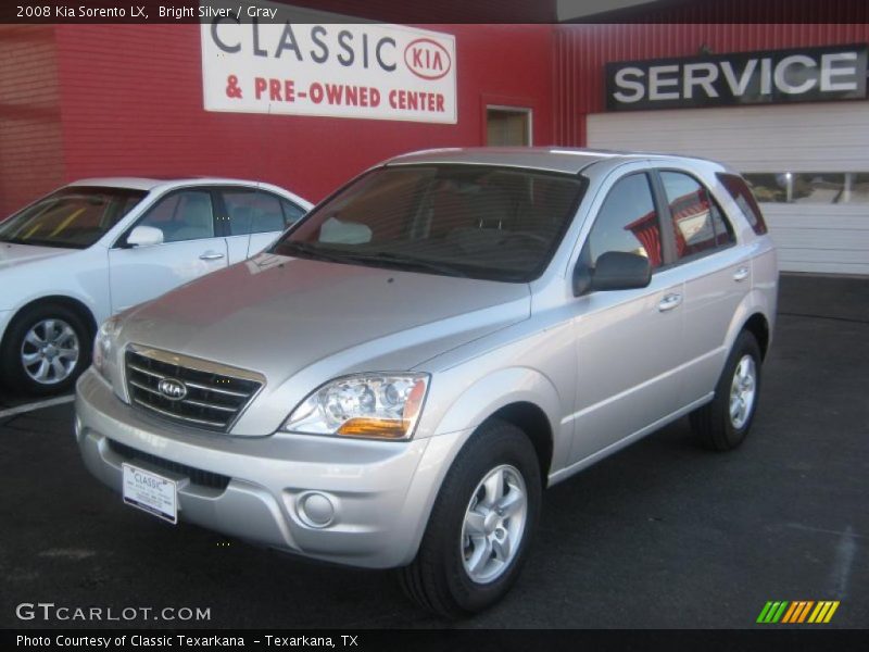 Bright Silver / Gray 2008 Kia Sorento LX