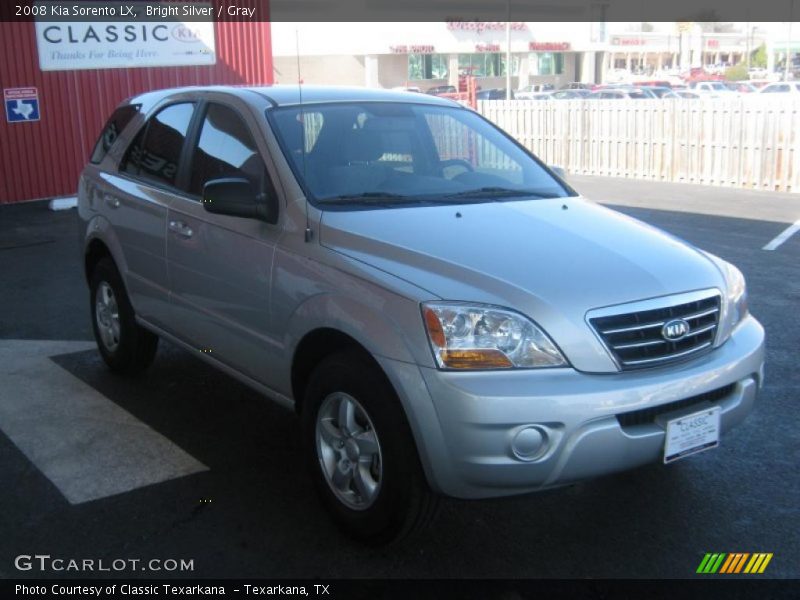 Bright Silver / Gray 2008 Kia Sorento LX
