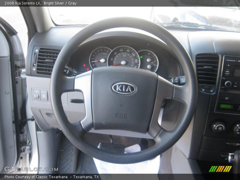 Bright Silver / Gray 2008 Kia Sorento LX