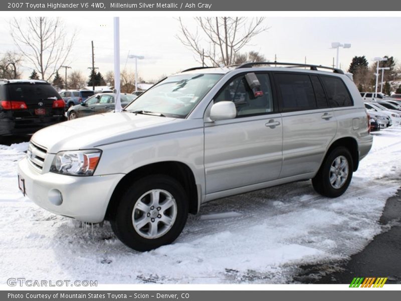Millenium Silver Metallic / Ash Gray 2007 Toyota Highlander V6 4WD